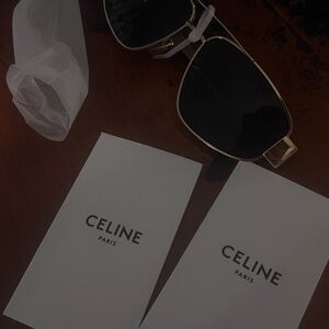 Celine Gold-Trimmed Sunglasses